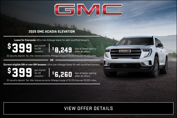 Lease for Everyone: Ultra low mileage lease for well-qualified lessees.

$399 per month for 24 mo...